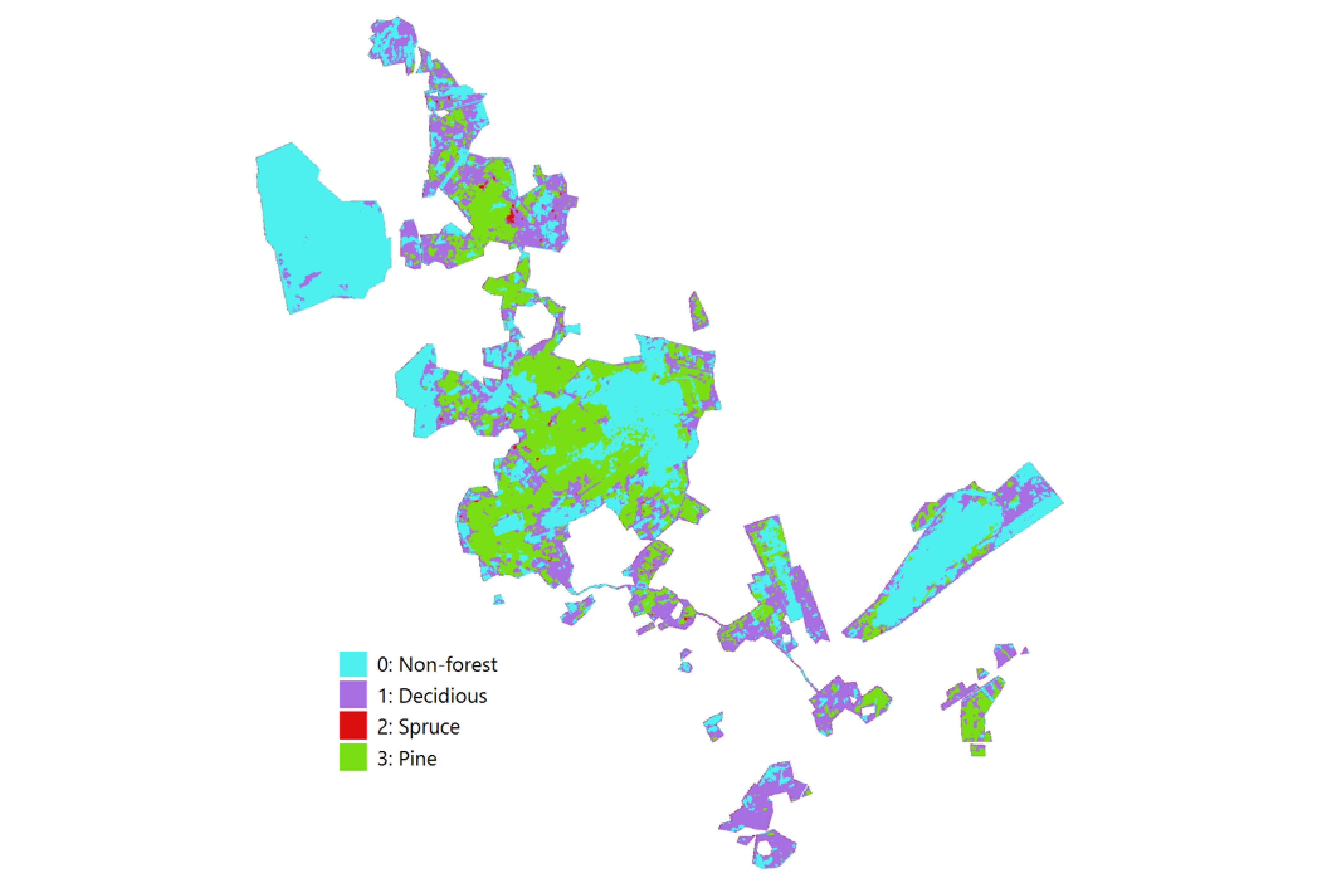 Tree Species Classification Map