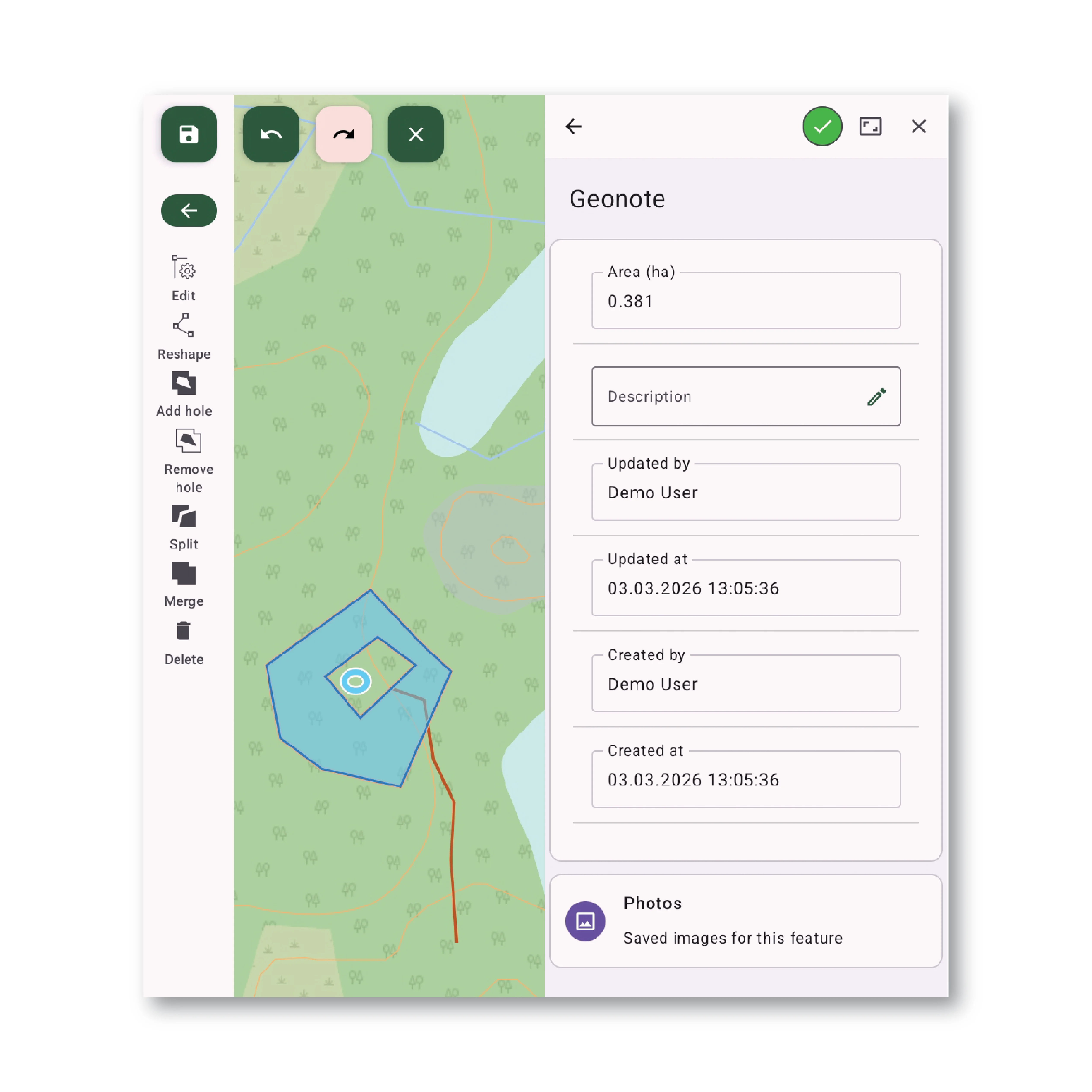 Geonotes for field observation