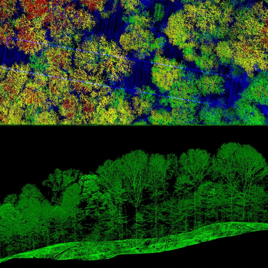3D point cloud of LiDAR