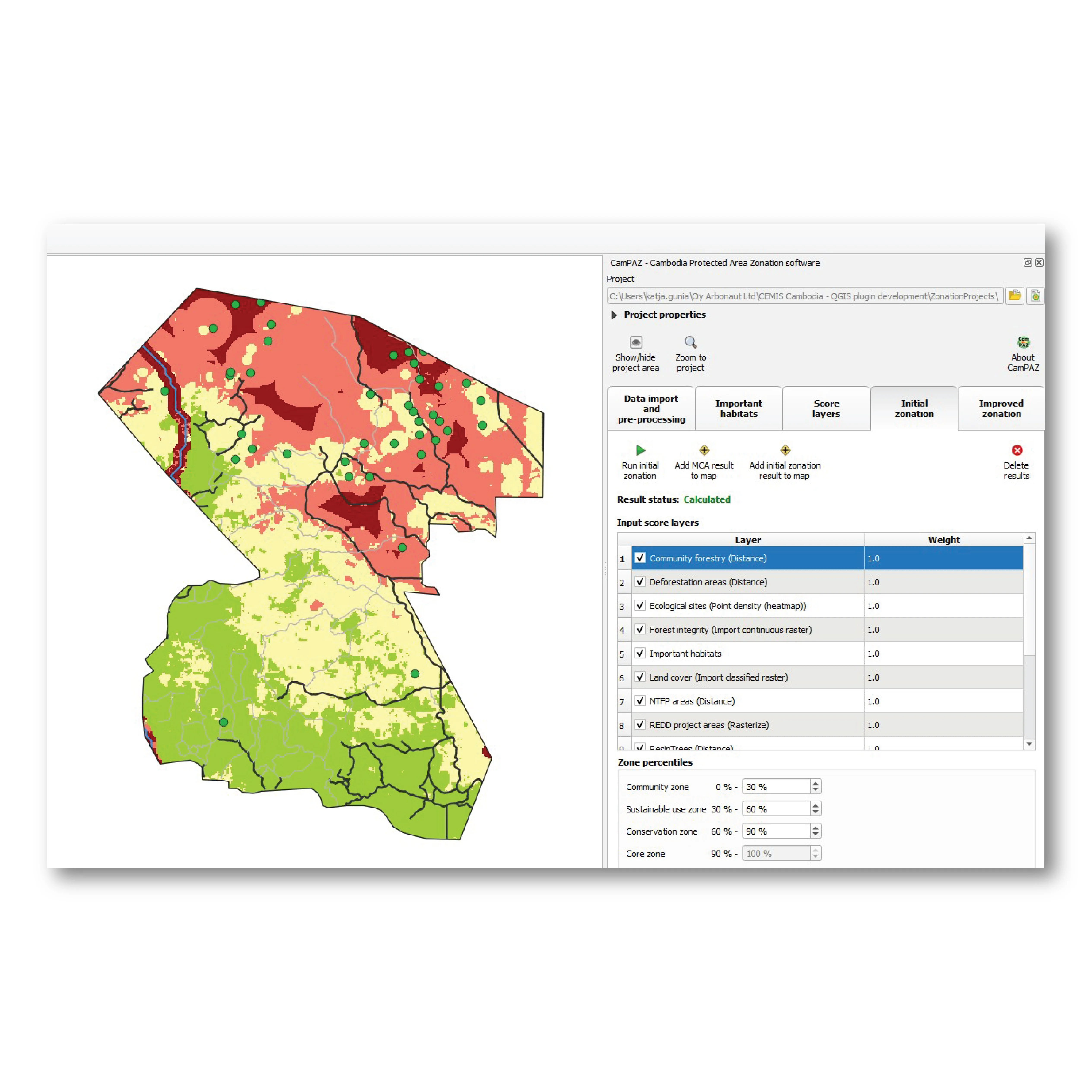 Analysis of data in QGIS