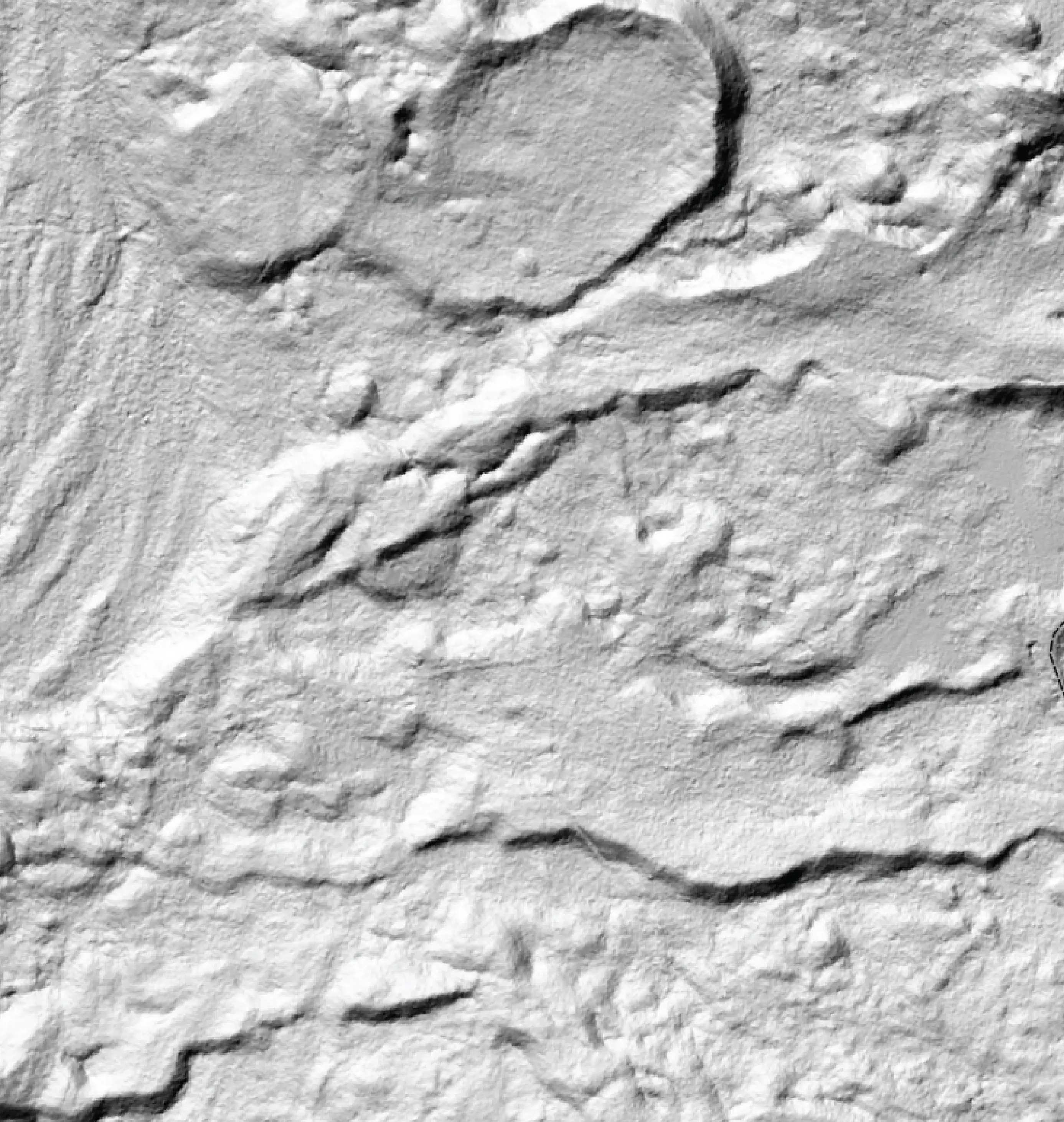 Topography map