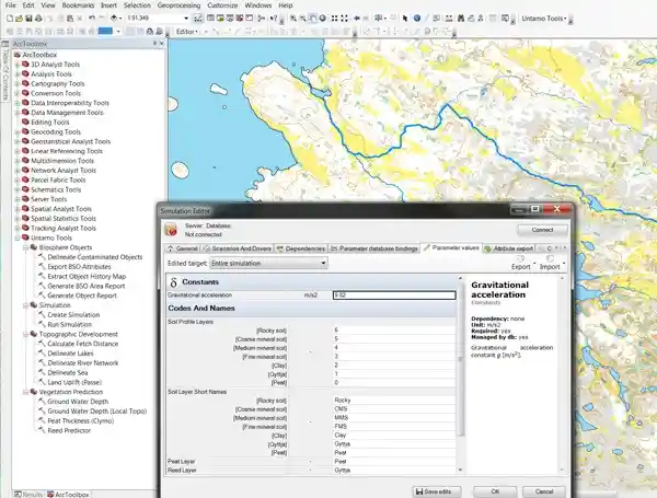 Screenshot of Untamo tools for safety analysis of spent nuclear fuel in Olkiluoto