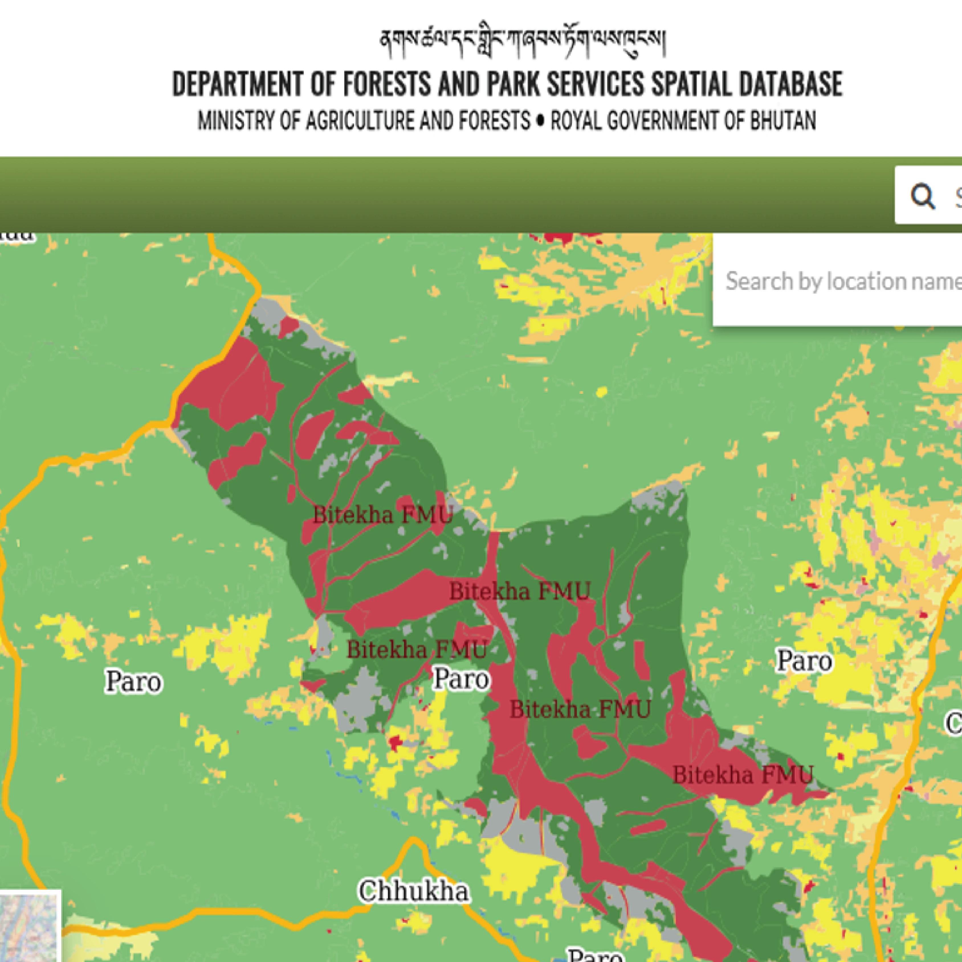 Web platform for forest clearance