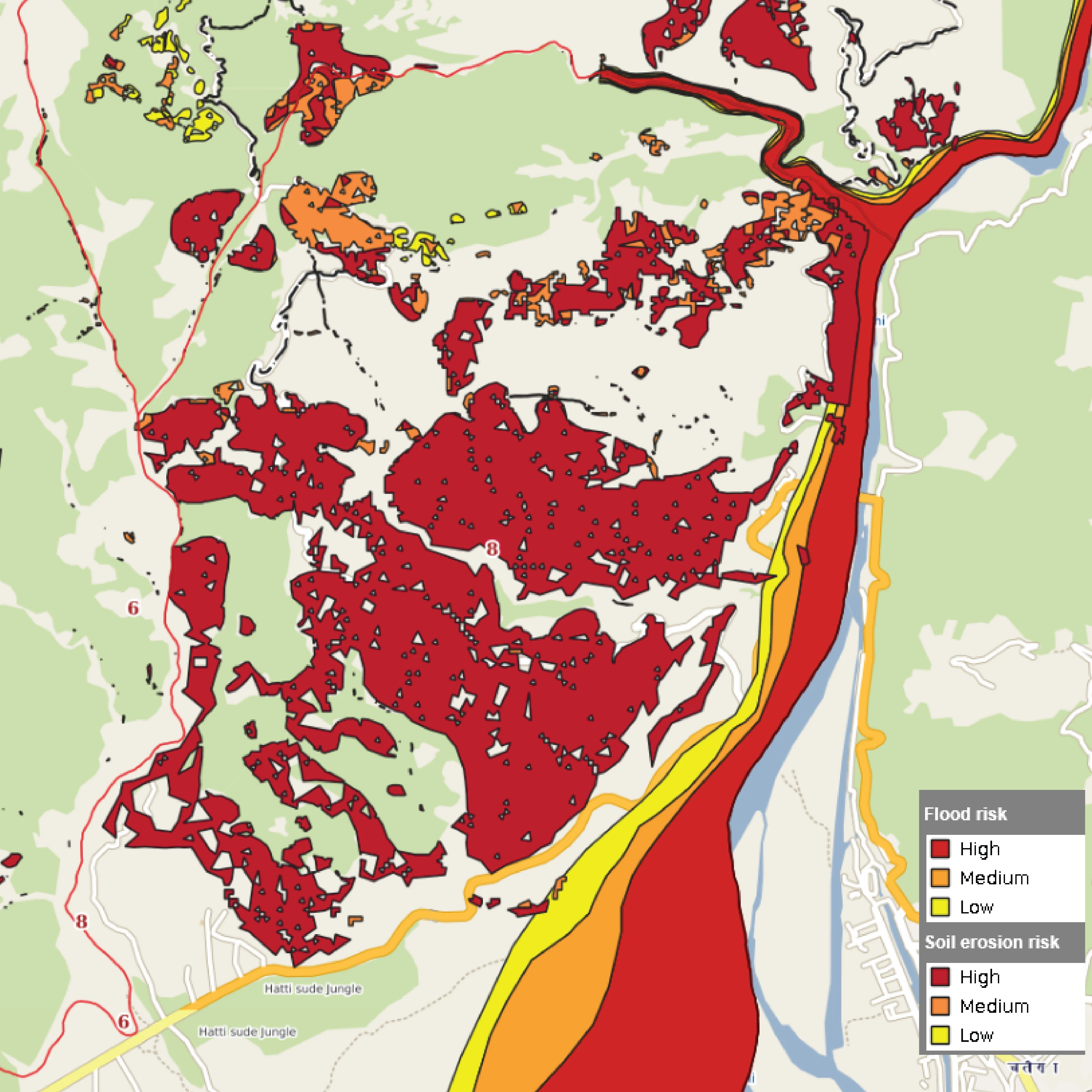 Flood and soil erosion risks
