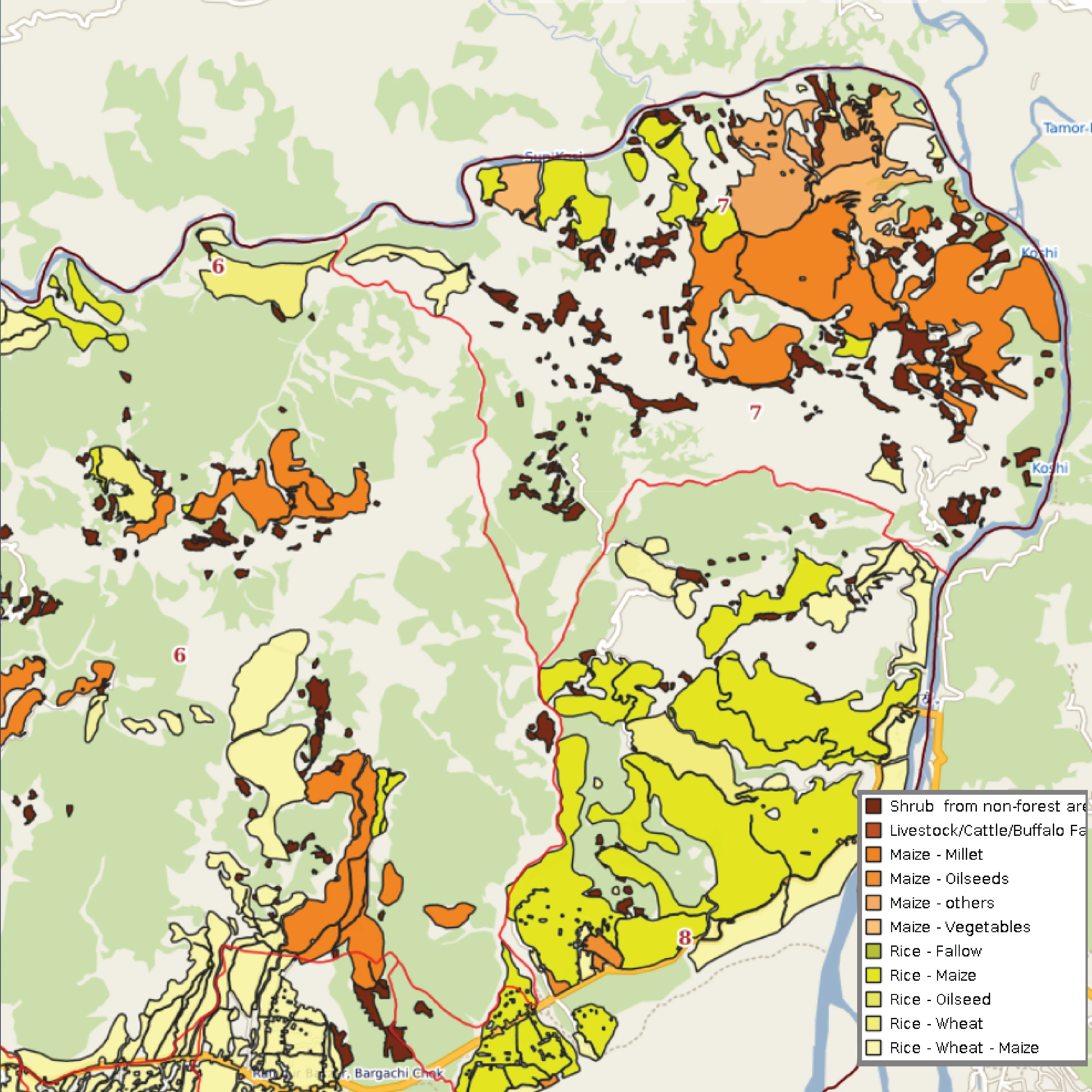 Types of crop for farming