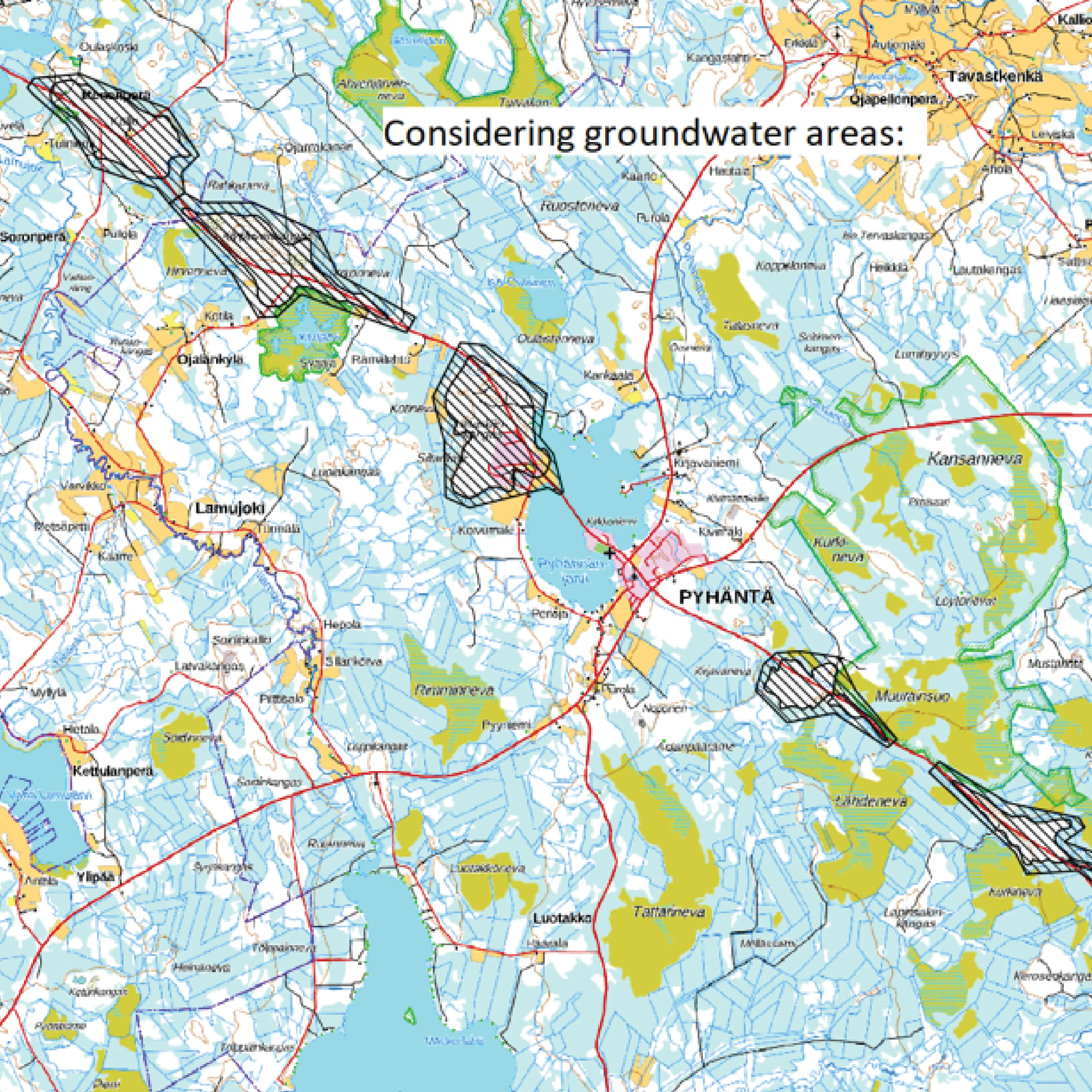 Ditches and groundwater