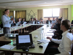 Expert giving consultancy on forest resource assessment project in Nepal